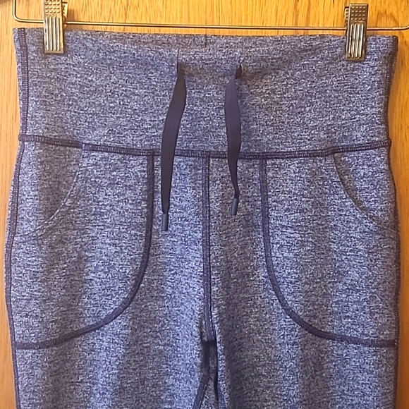 Lululemon "Skinny Will" drawstring leggings in heathered purple, size 6. - Picture 8 of 14